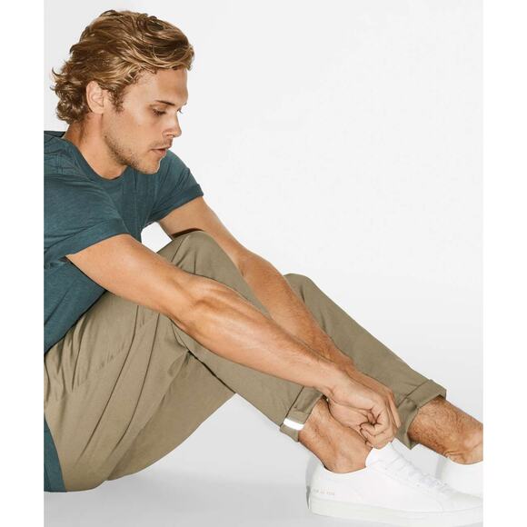 *Flawed Lululemon Commission Classic Pant Men's Size 38 Beige Golf Casual Pants - Picture 8 of 16